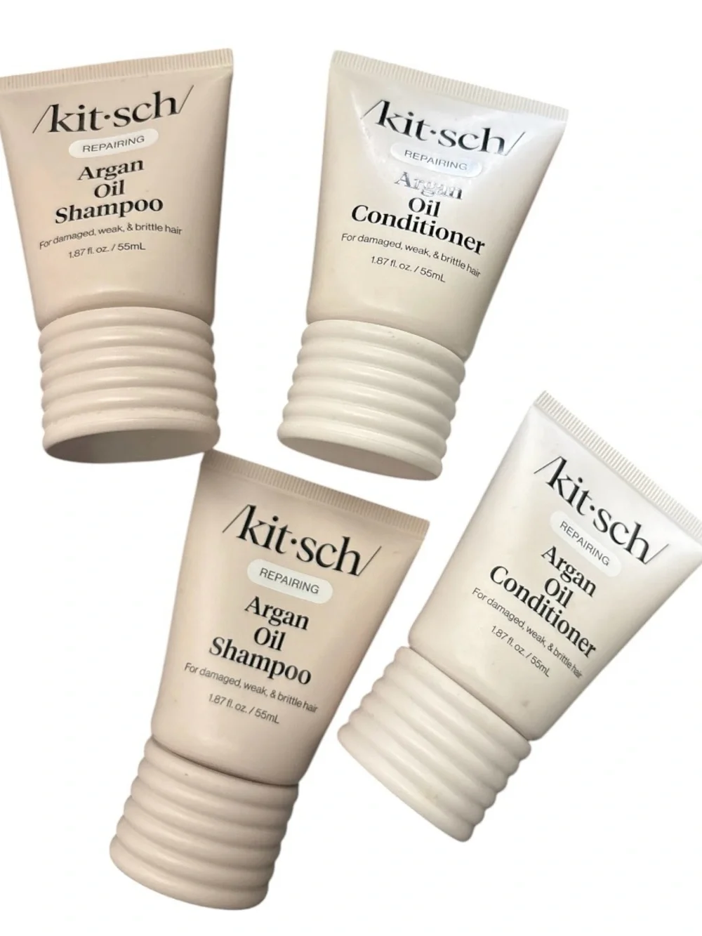 Kitsch Argan Oil Shampoo & Conditioner Travel Size Bundle